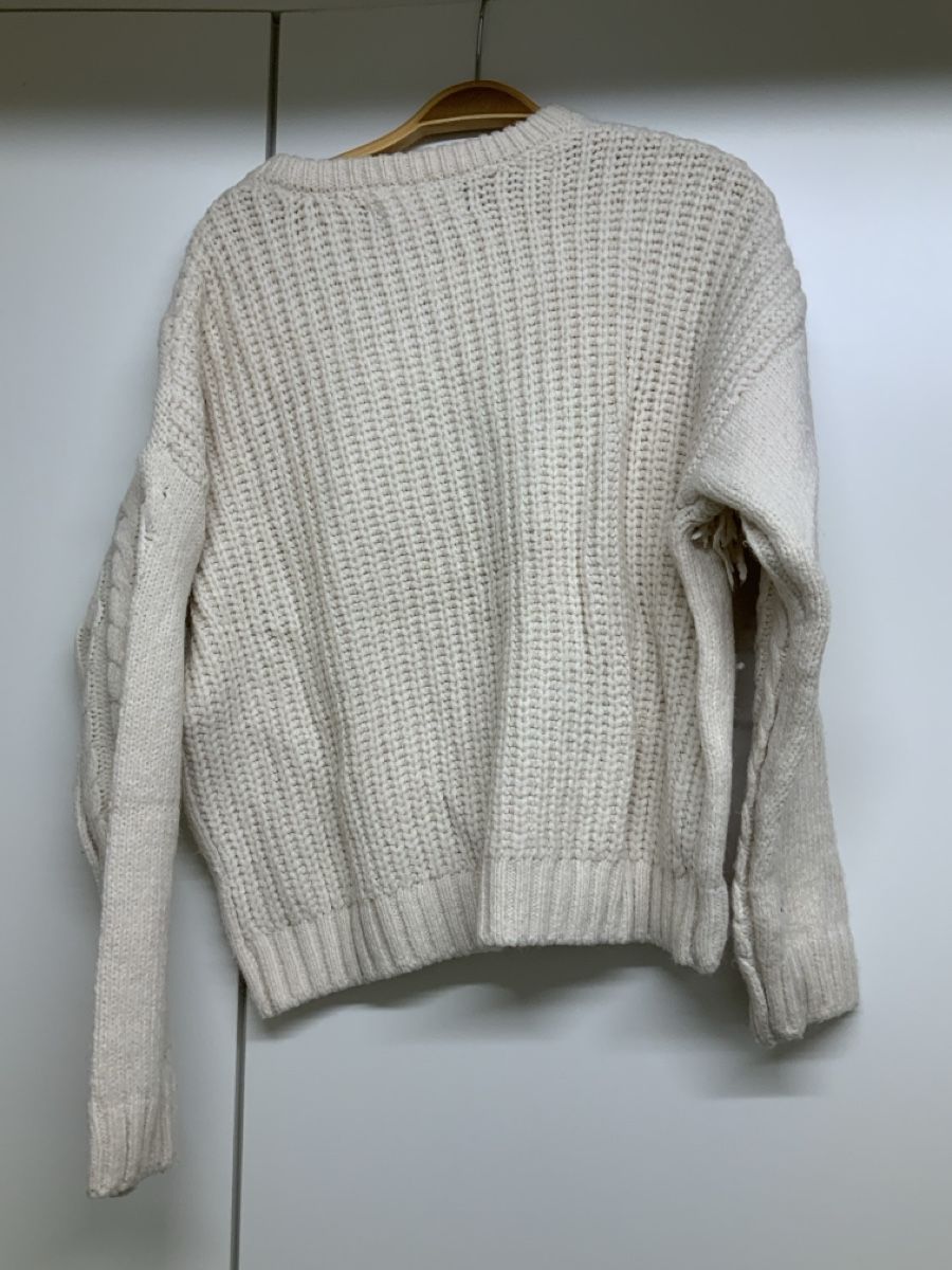 Maglioni & Felpe: Pullover Primark weiss mit Fransen Grösse M gebraucht – Usato da Wallisellen venduto da AS.TZ. 2