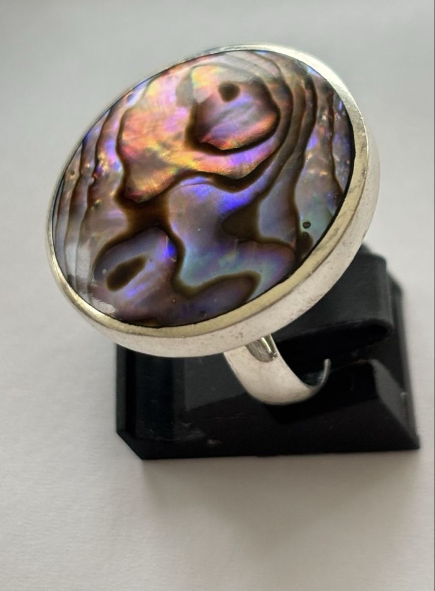 Ringe: Silberring mit Abalone-Muschel 925 – Gebraucht aus Menziken von sense83 1