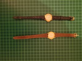 Set of 2 Ladies' Vintage Gold Plated Wristwatches