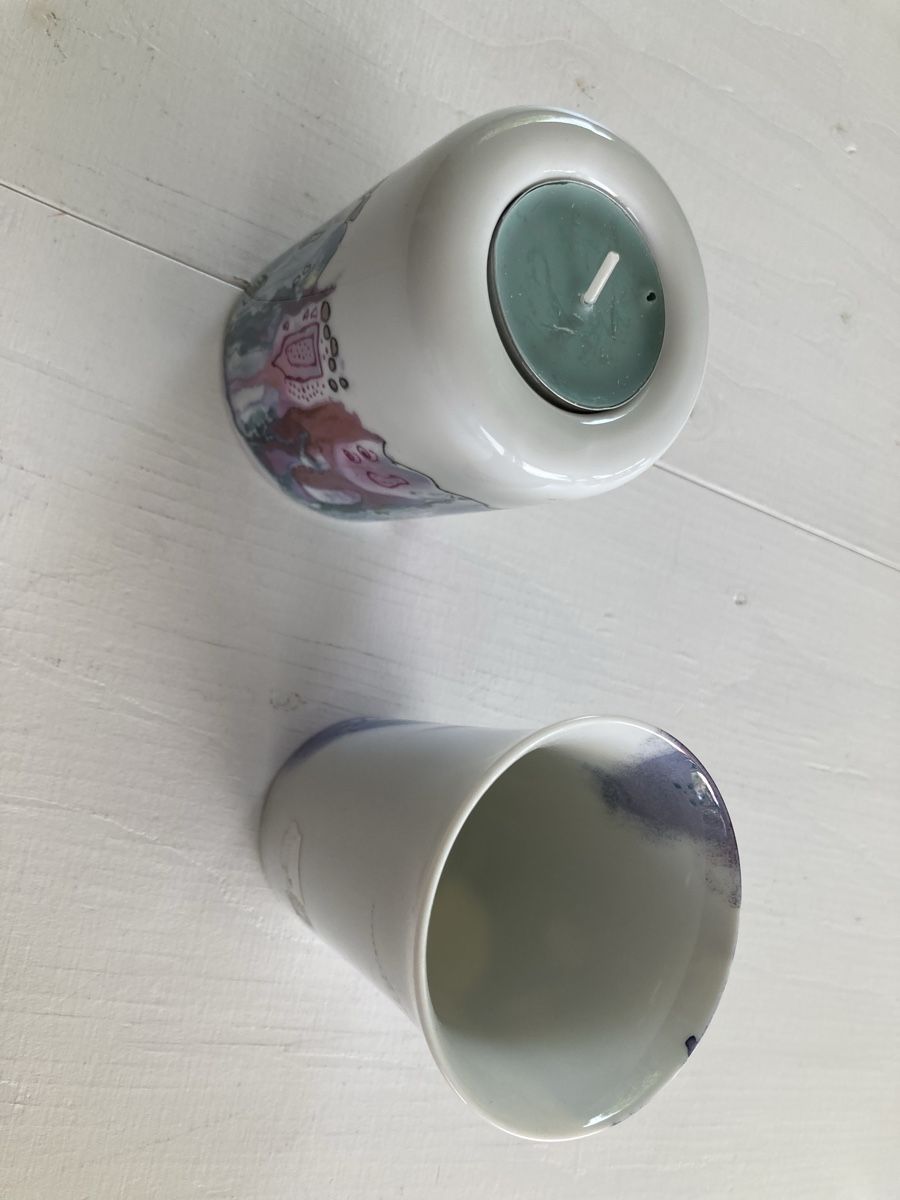 Tutte le decorazioni: Porzellan Kerzenhalter & Becher – Usato da Kesswil venduto da Branca-01 4