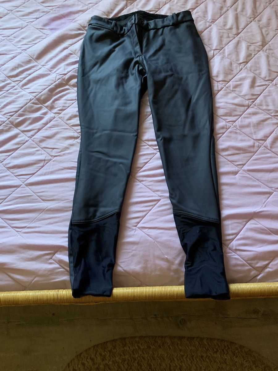 Decathlon Pantaloni: Reithose dunkelblau PU Stretch Grösse S/M – Usato da Waldenburg venduto da Nina2125