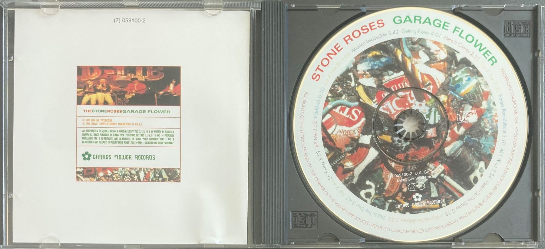 CD: THE STONE ROSES - GARAGE FLOWER – Usato da Poliez-Pittet venduto da Newtown-Records 2