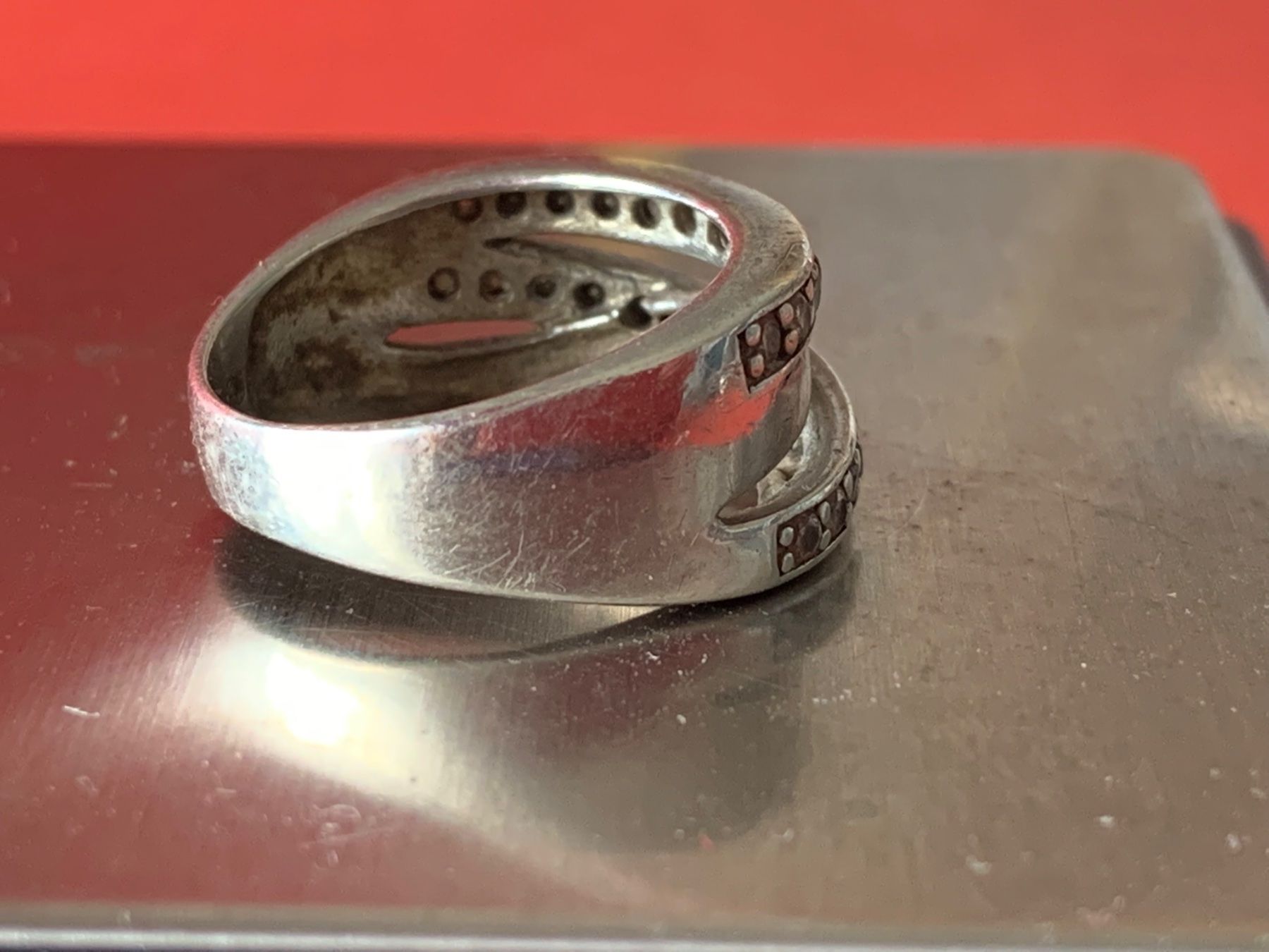 Anelli: Silberring überlappend klassisch (55) – Usato da Laufen venduto da belleskulptur 1