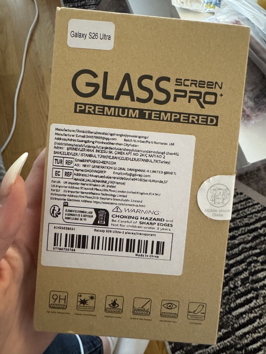 Lackretusche & Schutzfolien: Glasschutz Samsung Galaxy S26 Ultra – Neu und originalverpackt aus Opfikon von Aylin.7