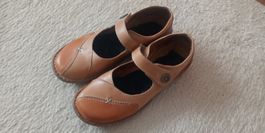 Verspielte Leder Halbschuhe Ballerinas 39 zu Nile Neosens