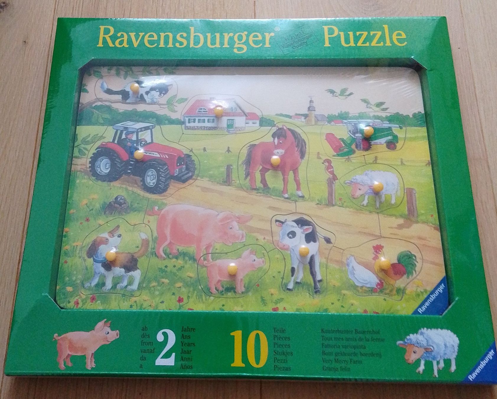 Ravensburger Puzzles: Holz Puzzle 10 Teile mit Halteknopf Ravensburger – Neu und originalverpackt aus Wohlen AG von salamanderspielwaren