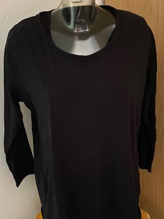 langarm Shirt schwarz Grösse 48/50