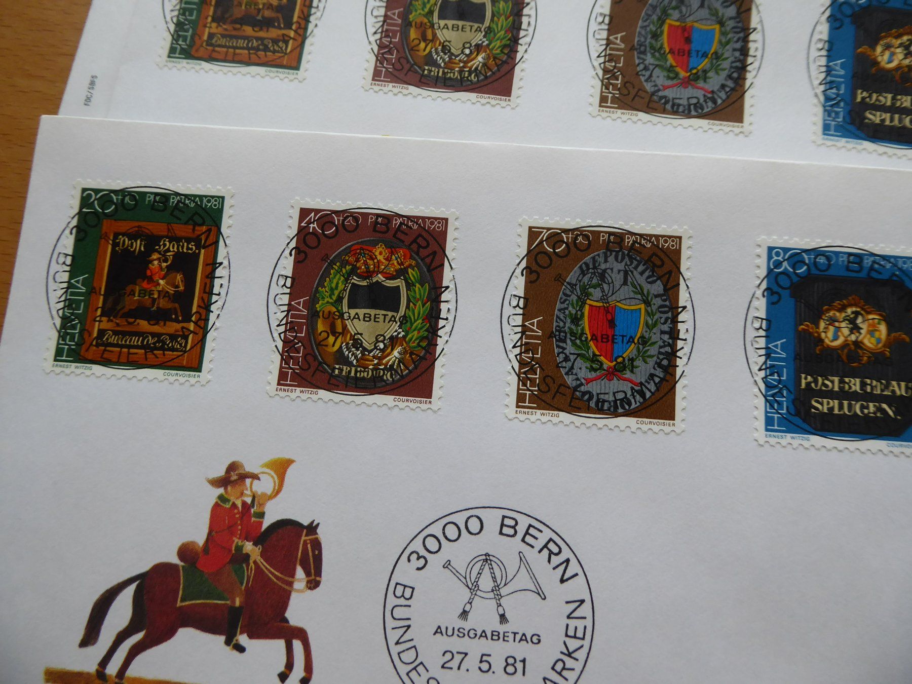 Alle Briefmarken: 8 Stück FDC mit Vollstempel – Gebraucht aus Rothrist von swisstools 1