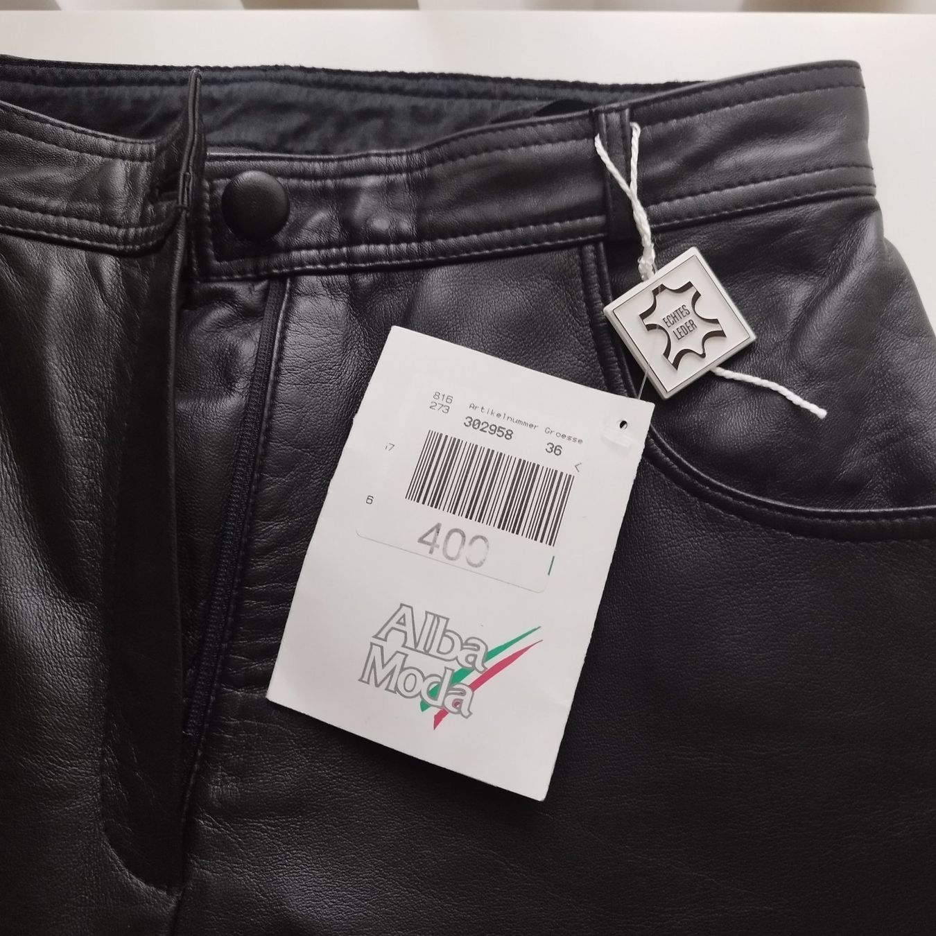 Alba Moda Pantaloni: Hose Echtleder Gr.36 Alba Moda NEU – Nuovo (secondo la descrizione) da Weiningen ZH venduto da traudl102 1