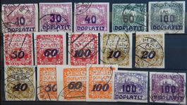 Tschechoslowakei Porto ex. Kat. 20-40 gest. 1922/26