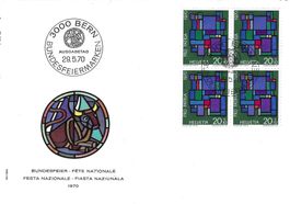 Pro Patria  Viererblock  1970