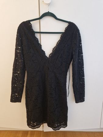 Schickes H&M Spitzenkleid, schwarz, Grösse 38