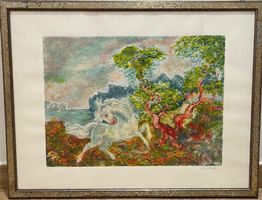 Oeuvre d’art rare de l’Italie: «  Le Cheval Blanc »