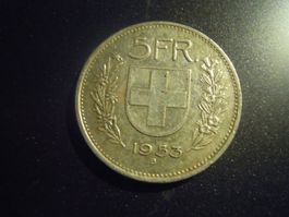 Fr. 5.-- Silber, Jahrgang 1953
