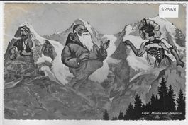 Eiger, Mönch und Jungfrau als Menschen