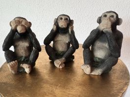 3 Affen : nicht sehen / nicht hören / nicht sprechen