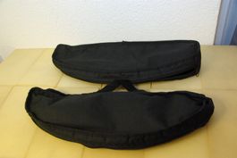 2x halbrunde Tragetasche, schwarz