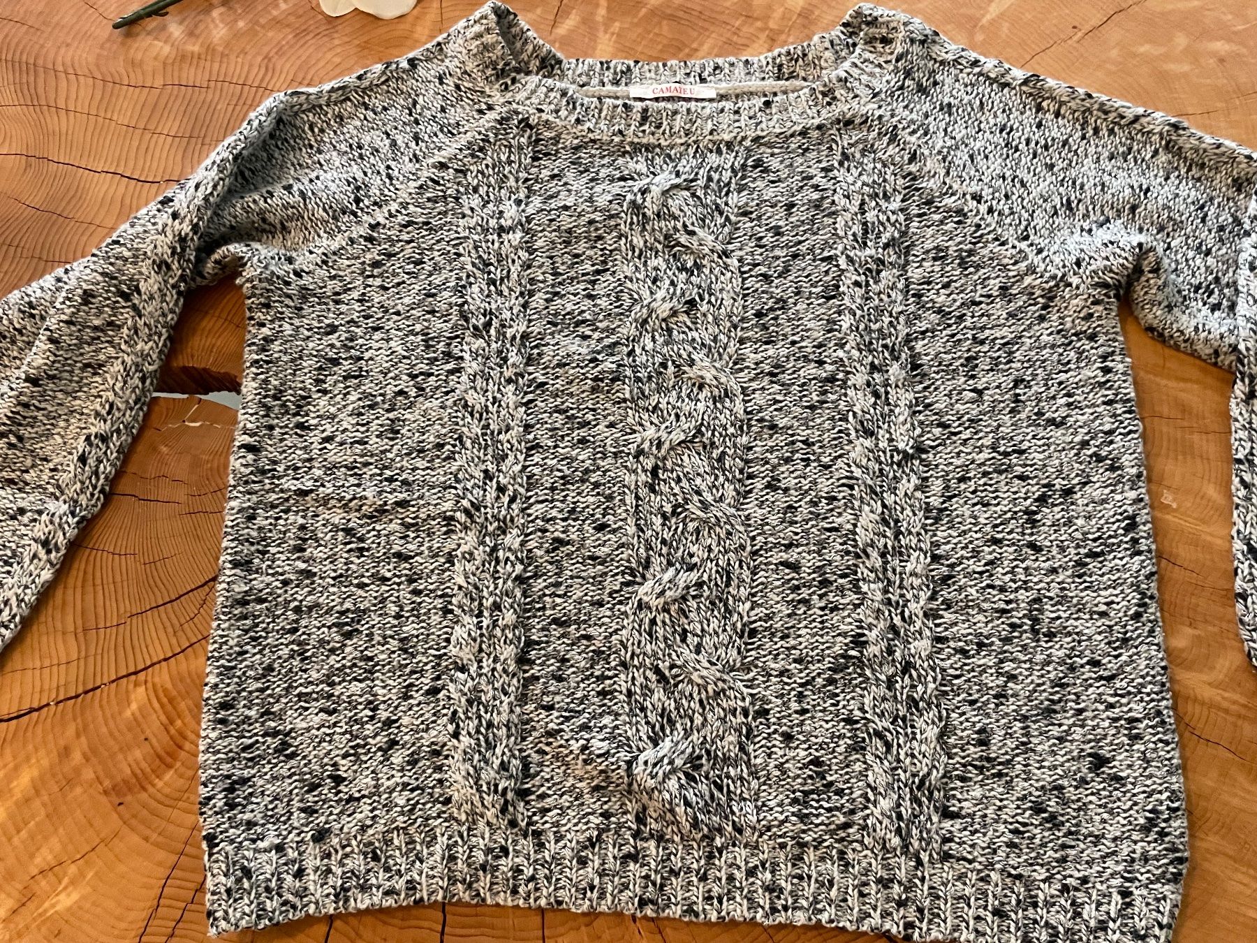 Maglioni & Felpe: Pullover aus grobem Strick, grau meliert, CAMAIEU, Gr. M – Nuovo (secondo la descrizione) da Zürich venduto da AnnaSa 1