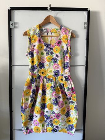 Vintage Kleid Made in Italy floral – Gr. S