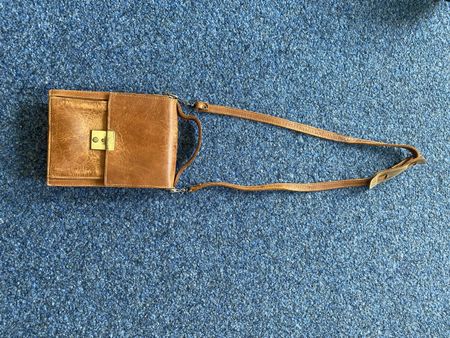 Umhängetasche Leder braun vintage