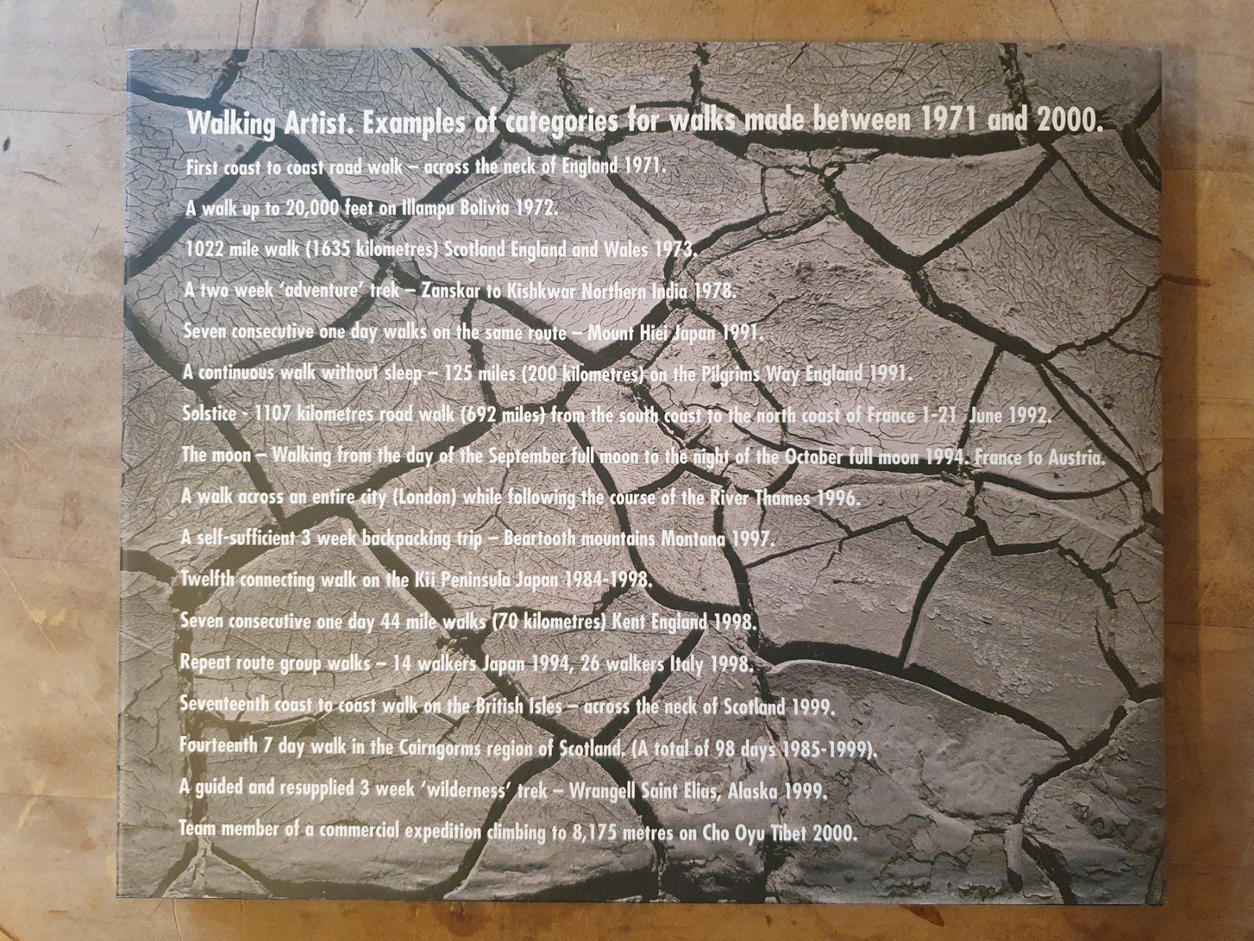 Bücher: Walking Artist Hamish Fulton Richter – Gebraucht aus Zürich von loosebone 6