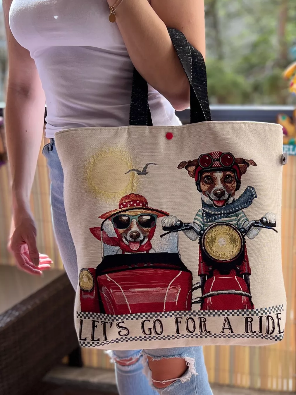 Borse: Tote bag "chiens" – Nuovo (secondo la descrizione) da Bernex venduto da isa_c5fr 1
