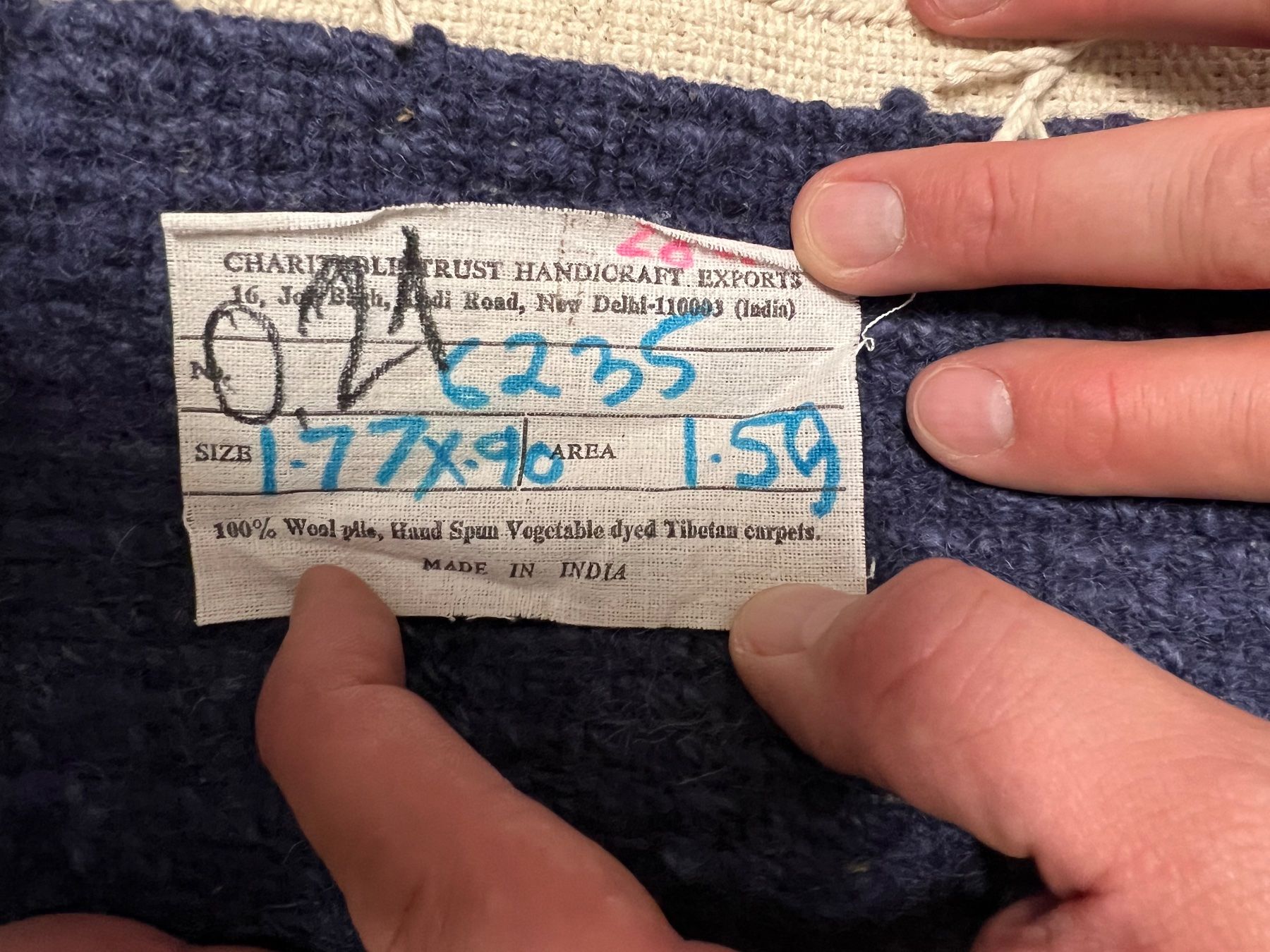 Tapis: Handgeknüpfter Teppich mit modernem Muster – Neuf (Voir description) à Wettingen par Lamadeux 3