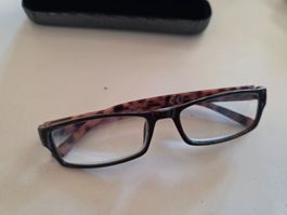 Kunststoff Lese Brille Genius + 1.00 dpt mit Etui