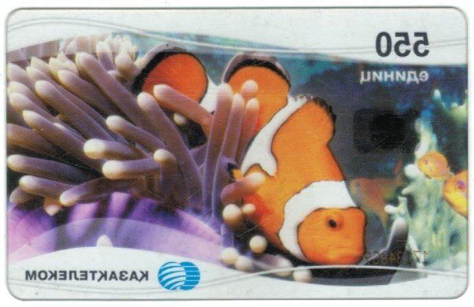 Telefon- & Taxkarten: Transparente Telefonkarte Kasachstan Clownfisch – Gebraucht aus Zürich von Tolima194 1
