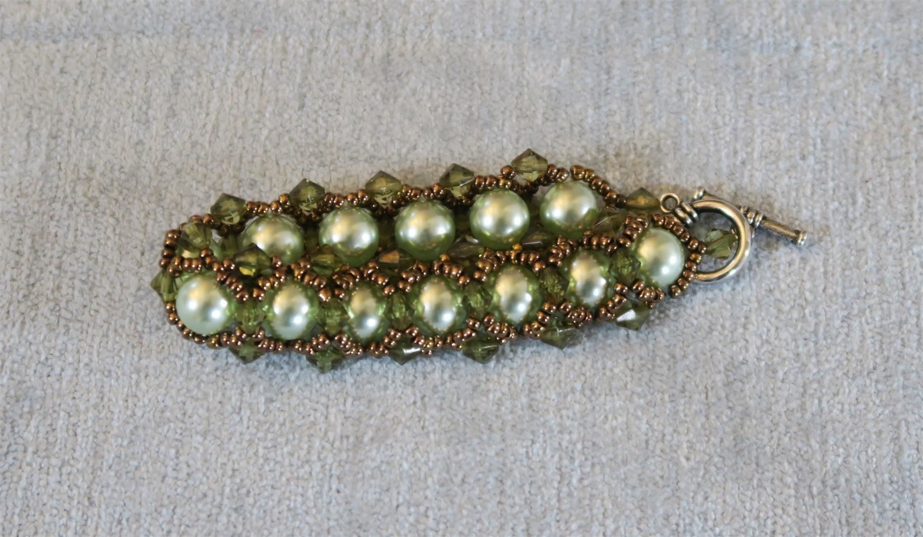 Bracciali & Braccialetti: Armband Glas/Wachsperlen – Nuovo (secondo la descrizione) da Brittnau venduto da marlenestone 1