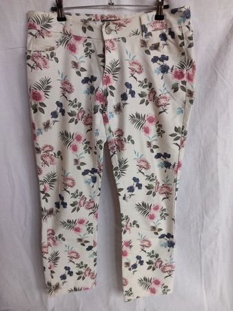 Pantalon fleuri 7/8 Multiblu Taille 38