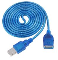 USB 2.0 Verlängerungskabel 1.5m, blau