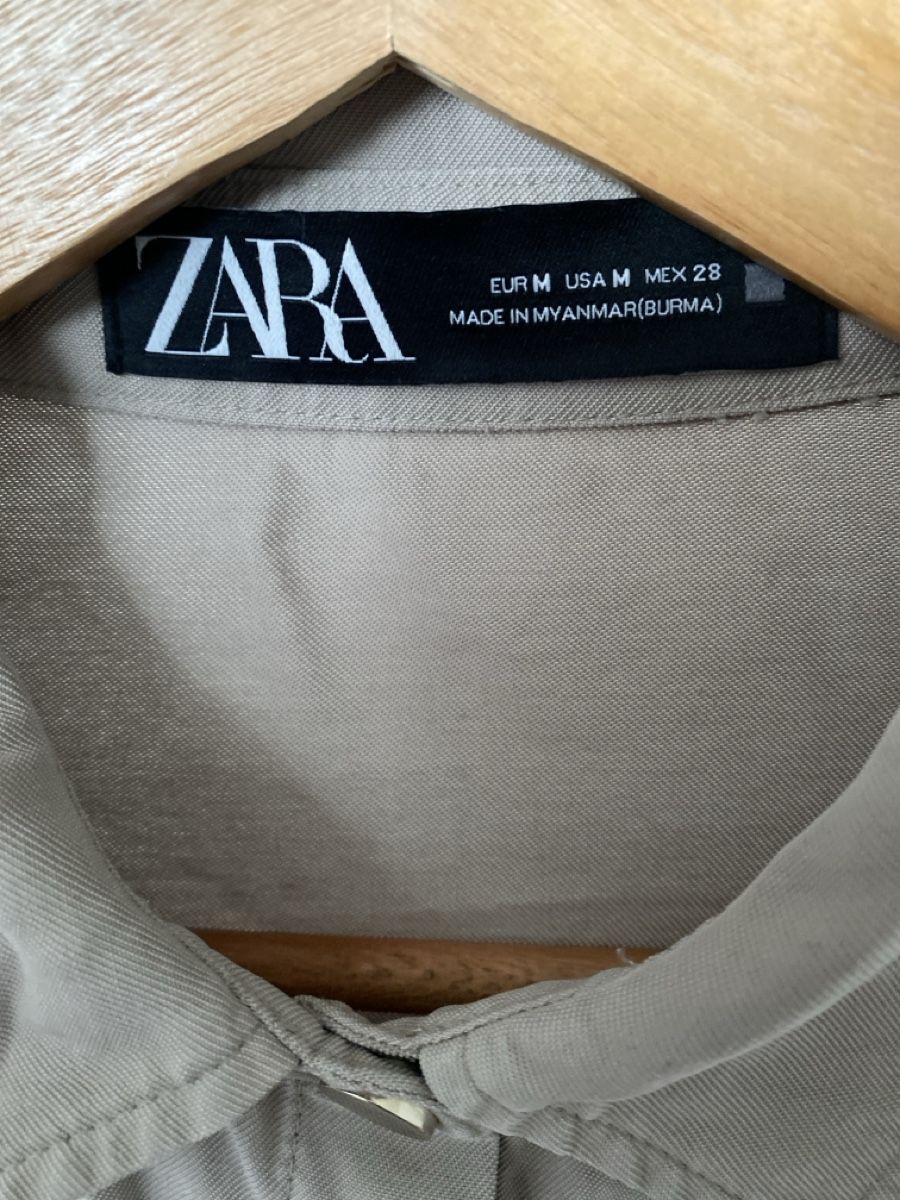 Zara Camicette: Zara Hemd Jacke, Beige, Grösse M – Usato da Alpnach Dorf venduto da melbb 3