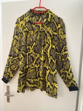 Marc Cain Bluse, Gr 40/ N 5 , Gelb/Schwarz, neu/ Fehlkauf 