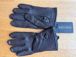 Neue Lederhandschuhe Dunkelbraun Ross&Cole Grösse 7
