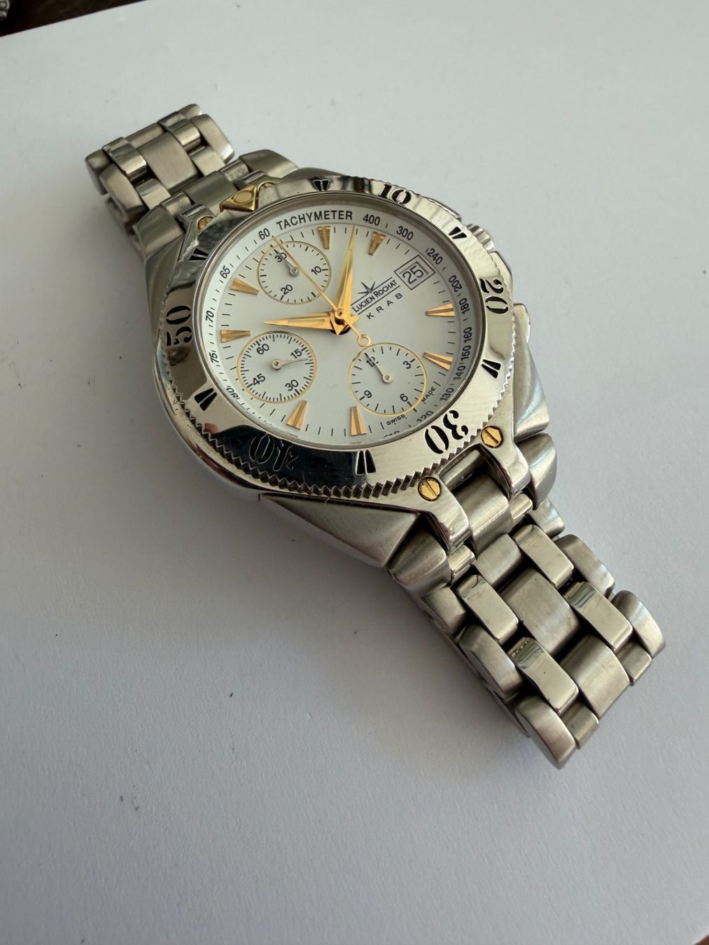Orologi: Lucien Rochat Krab Automatic Chronograph – Usato da Worblaufen venduto da chronyves 5