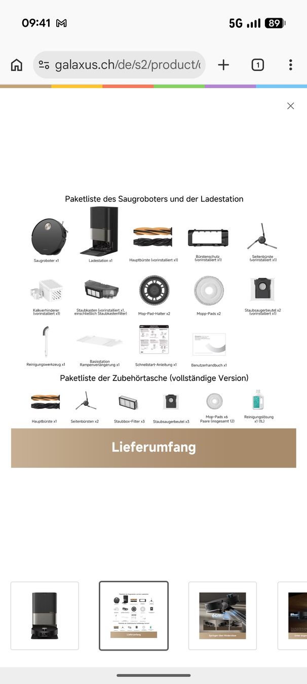 Dreame Aspirapolveri & Accessori: Dreame X50 Ultra Complete – Usato da Untersiggenthal venduto da Hieschti1 4
