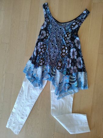 Desigual Tunika Blau Bunt Taille XS