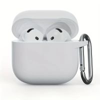 Airpods 4 Hülle mit Karabiner weiss Air Pods