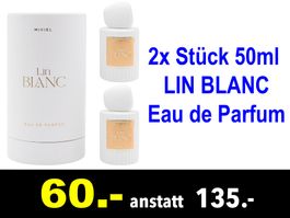 🔴  Eau de Parfum 2x Stück LIN BLANC 50ml /147B