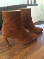 Stiefeletten, Wildleder, Beige, Stuart Weitzman, 9 cm