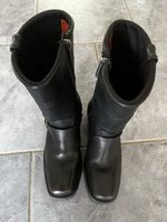 HD Stiefel Schwarz Leder Grösse 37 neuwertig