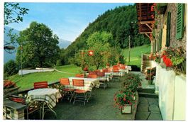 LEISSIGEN Terrasse der Pension Finel