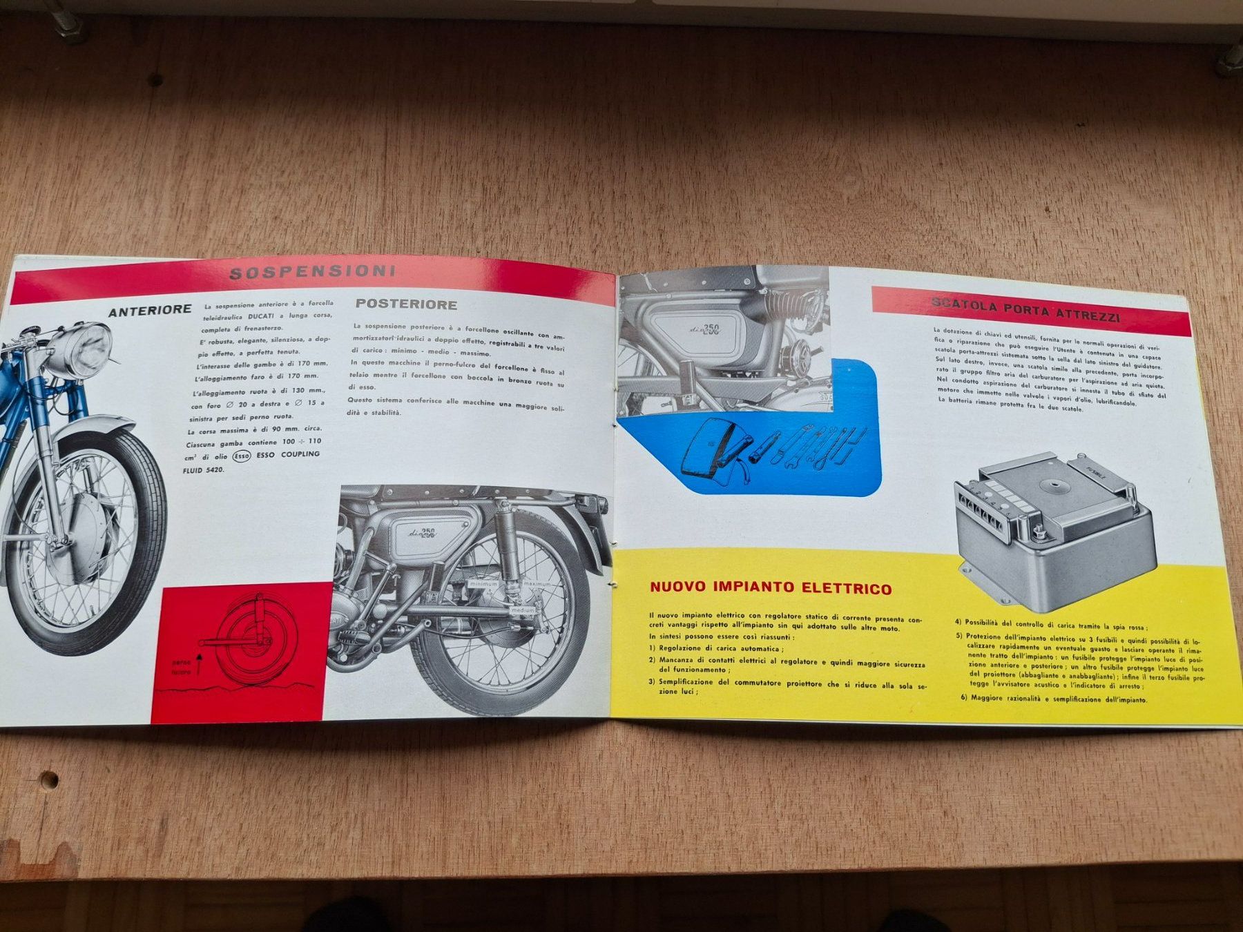 Ducati Documenti: DUCATI 250 DIANA 1961 ORIGINAL PROSPEKT OLDTIMER KÖWE – Usato da Wängi venduto da Toeff85 6