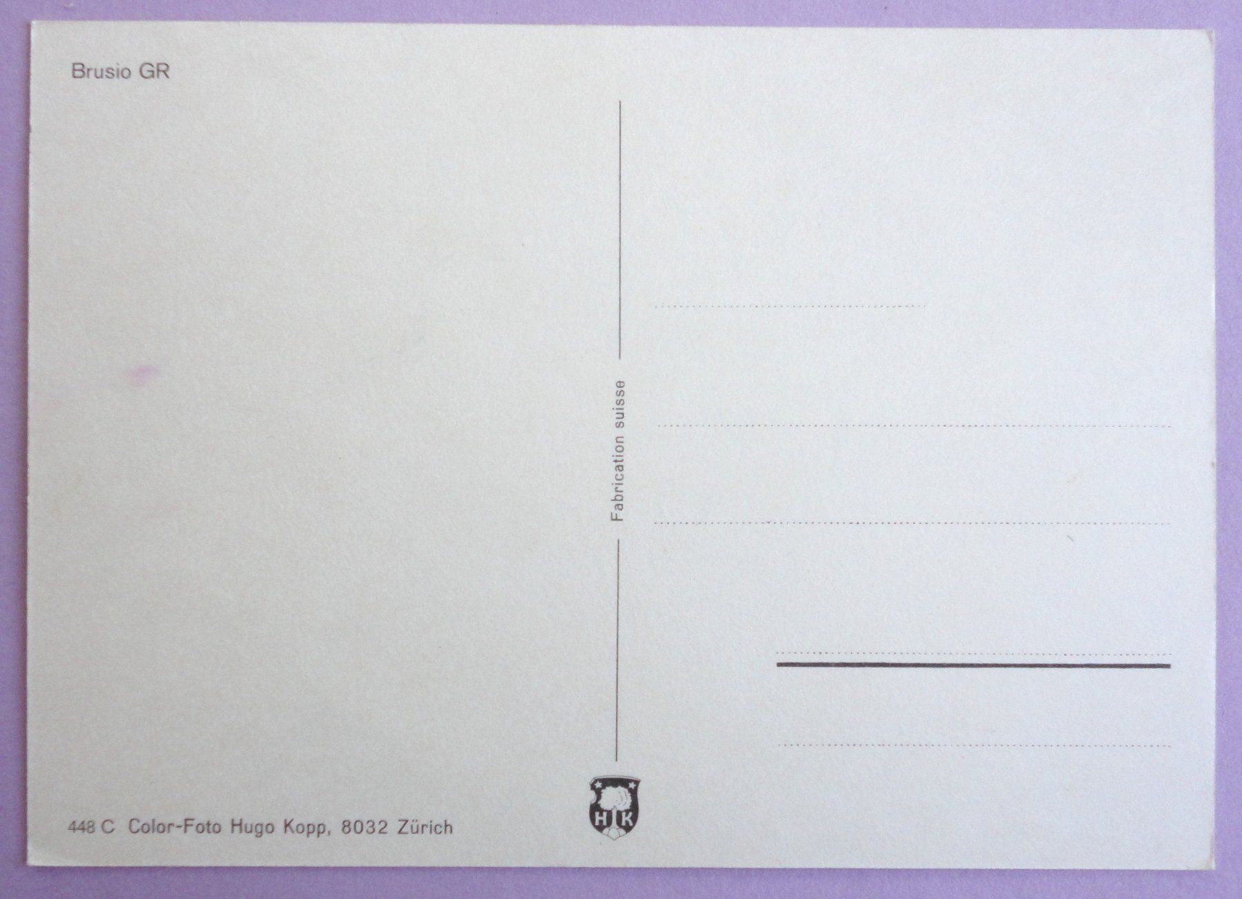Cartes postales: Brusio GR – D'occasion à Fétigny par Billy2miny 1