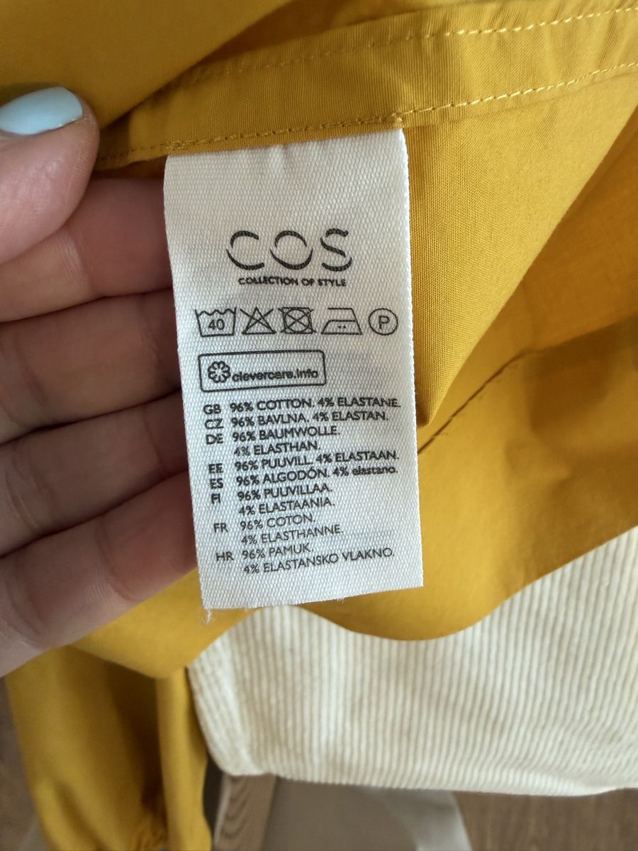 Cos Camicette: COS Cotton Top, Mustard Yellow, Size:34 – Usato da Herrliberg venduto da Tubalp 2