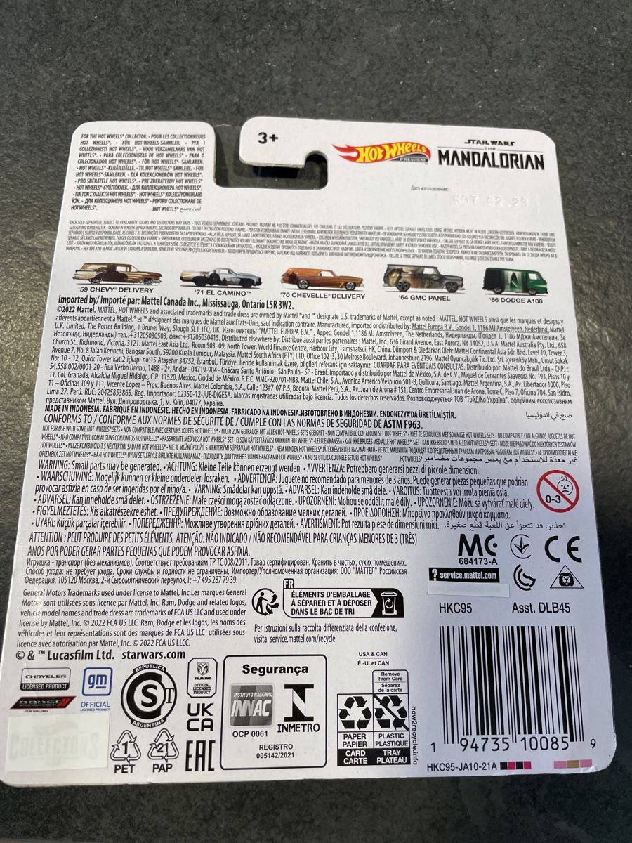 Hot Wheels Modellini d'auto: Hotwheels 71 Chevy El Camino Mandalorian – Nuovo e nell'imballaggio originale da Sutz venduto da mtechcab 2