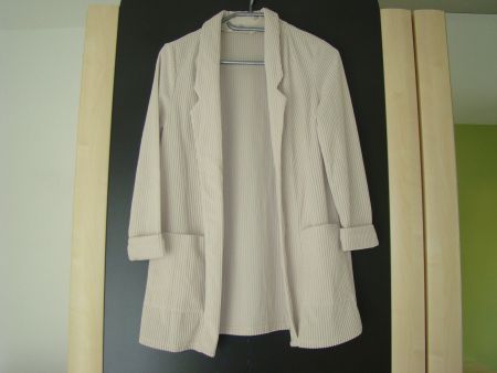 Rippen Blazer von Amisu, crème weiss Gr. 36
