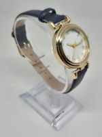 Elegante Damenuhr, dunkelblaues Armband, neu