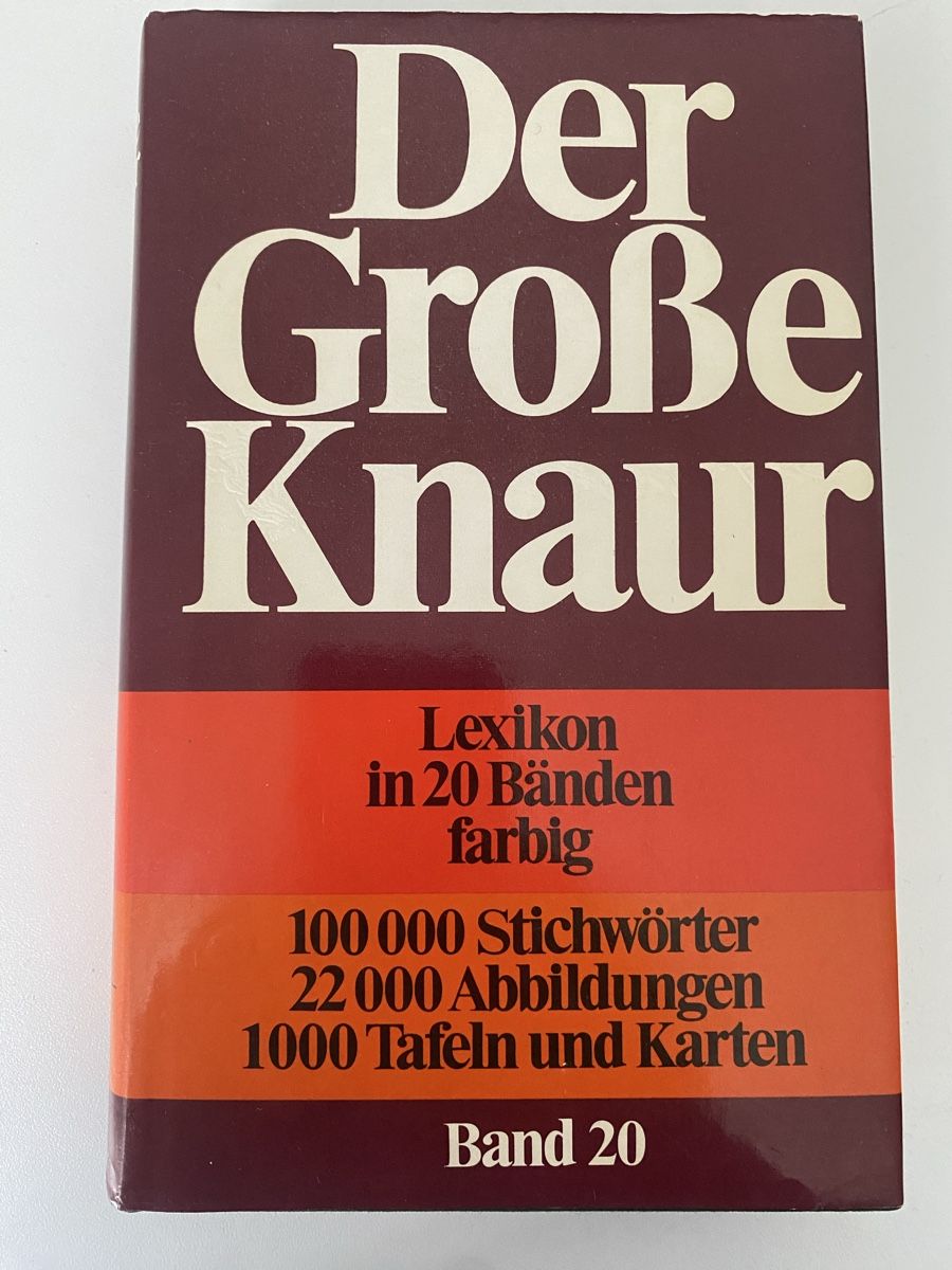 Libri: Der Grosse Knaur Lexikon in 20 Bänder farbig – Nuovo (secondo la descrizione) da Meggen venduto da 6003Luzern 7